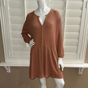 FP Beach Free People Blossom Button-Up T-Shirt Dress